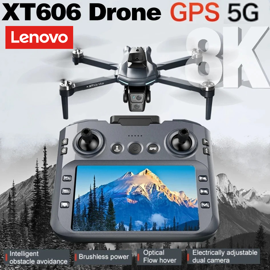 Drone Photogrammetry - Lenovo XT606 Drone Professional 8K HD