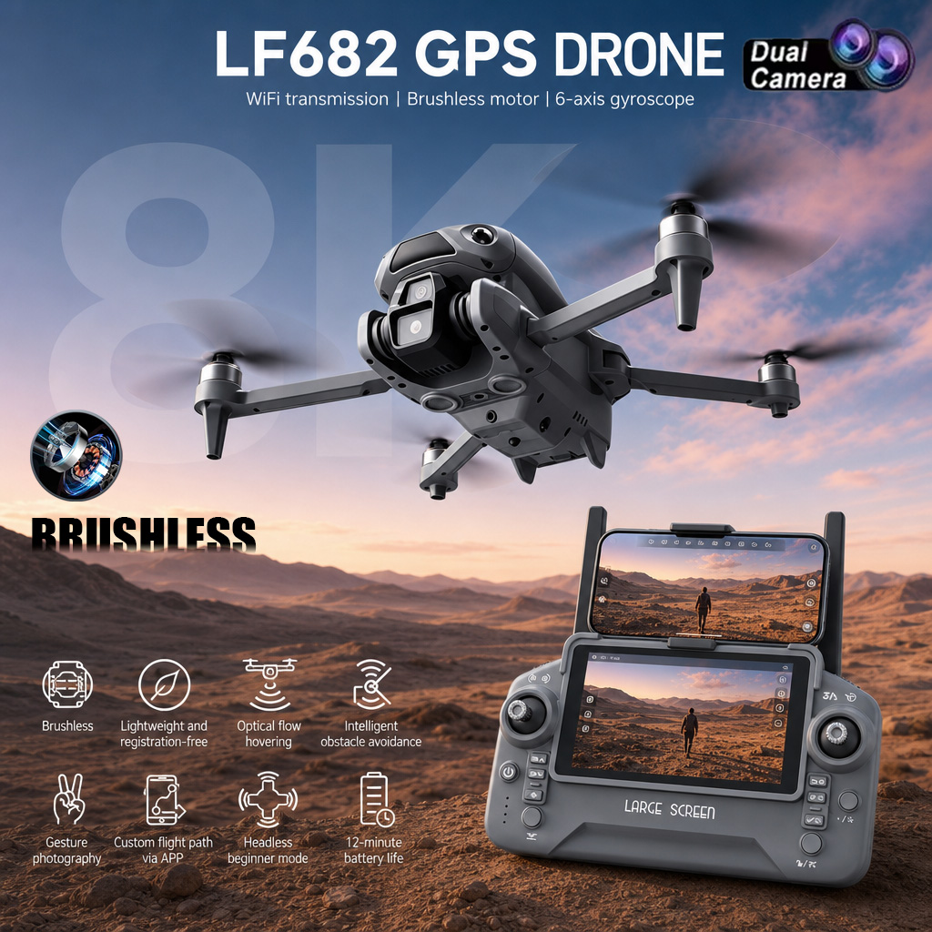 Drone Mapping - New LF682 Drone 8K Dual Camera